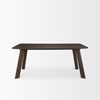 Welborn 72' Dark Brown Wood Rectangular Dining Table thumbnail 3