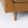 Svend 65.0L x 38.0W x 34.0H Tan Leather Love Seat Sofa thumbnail 12