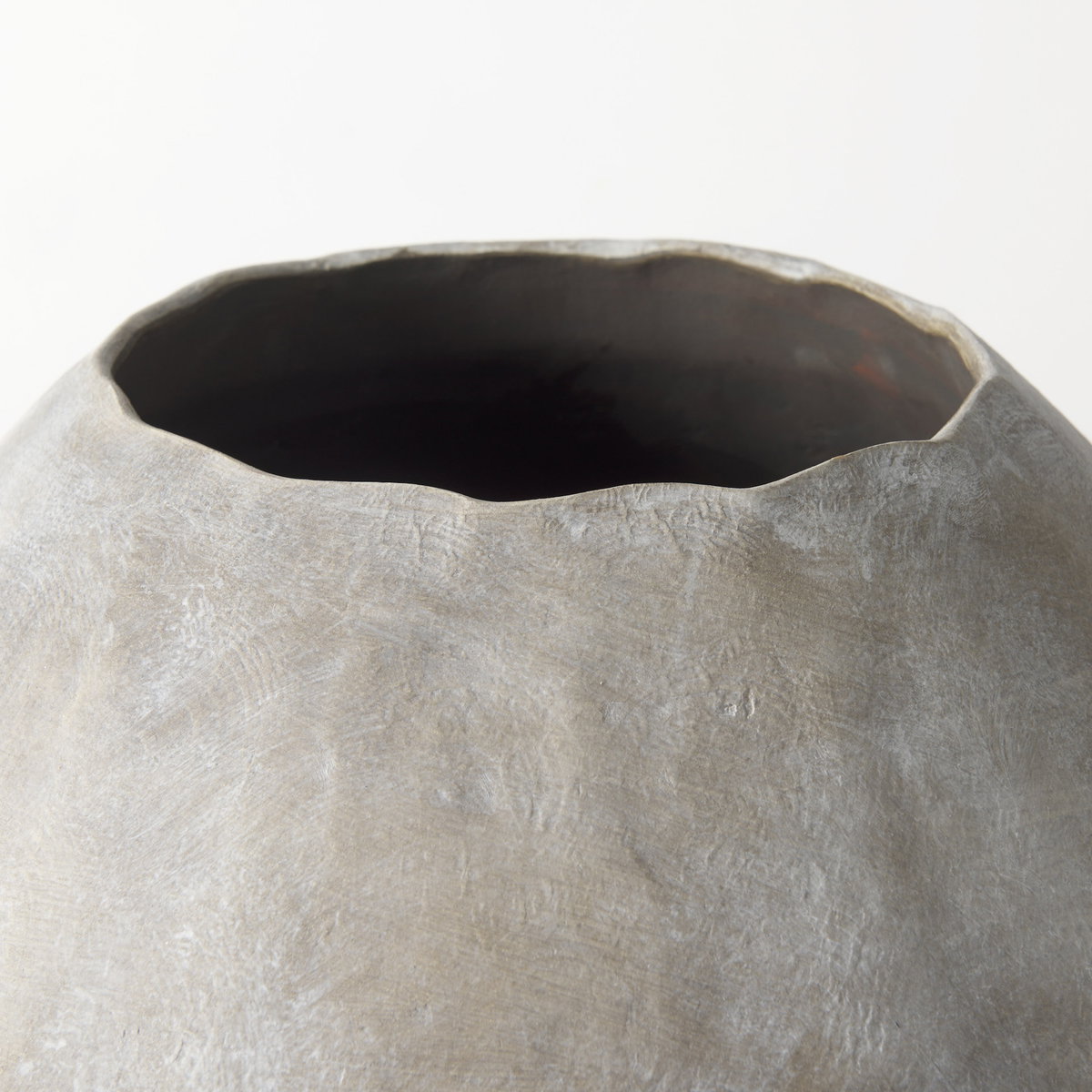 Gobi 19.75L x 24H Large Tan Ceramic Oval Vase, by Mercana, 20.5" length x 20.5" width x 23.75" height View 7