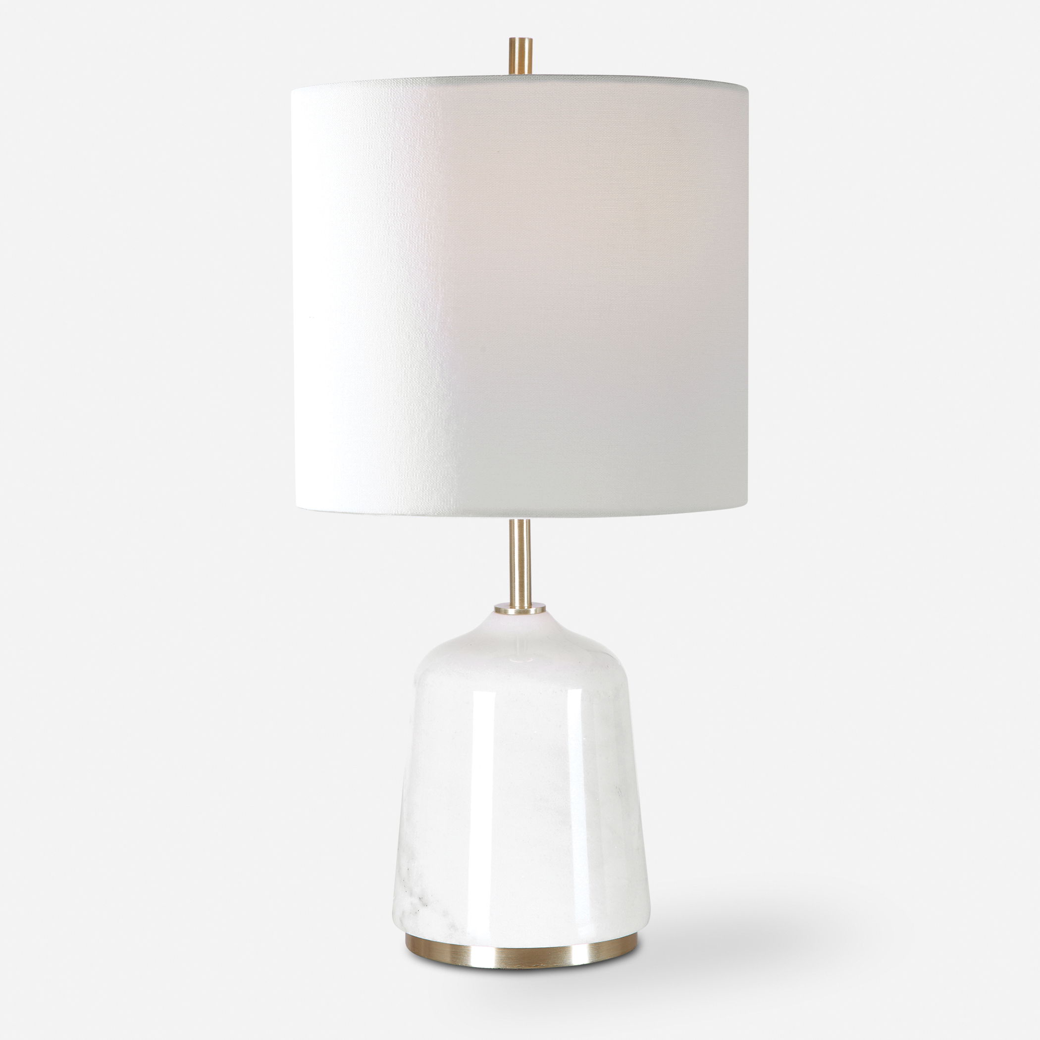 Eloise White Marble Table Lamp large image 