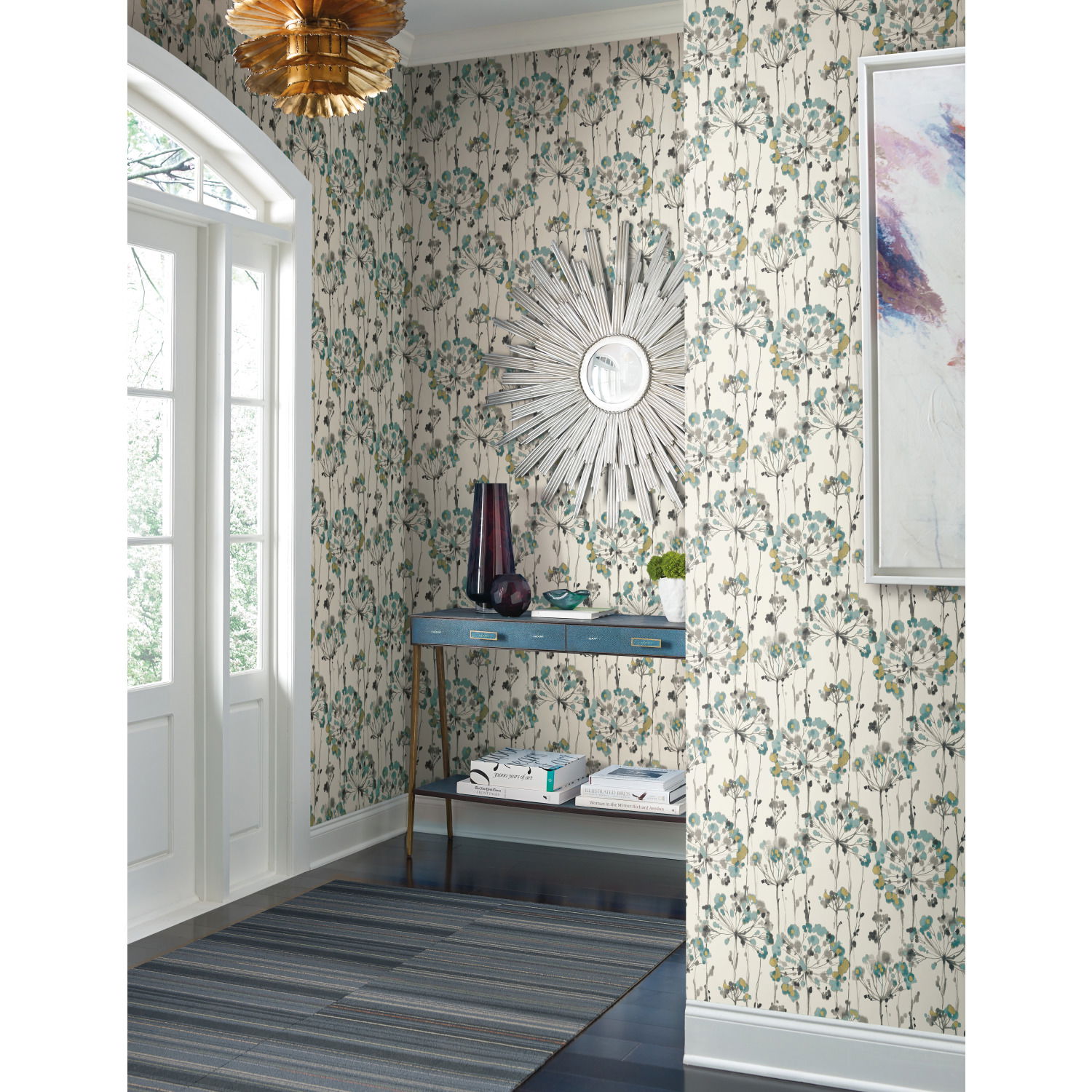 Flourish Gold Metallic Wallpaper large image 