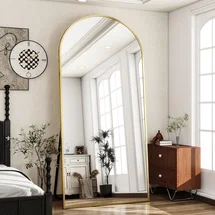 Online Designer Bedroom Queenborough Oversized Full Length Mirror Arch Floor Mirror Wall Mirror Hanging Or Leaning Full Body Mirror With Stand