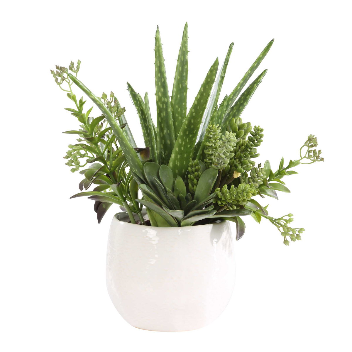 Sundown Succulent Accent Planter, by Uttermost, 14" width x 16.5" height x 13" depth View 3