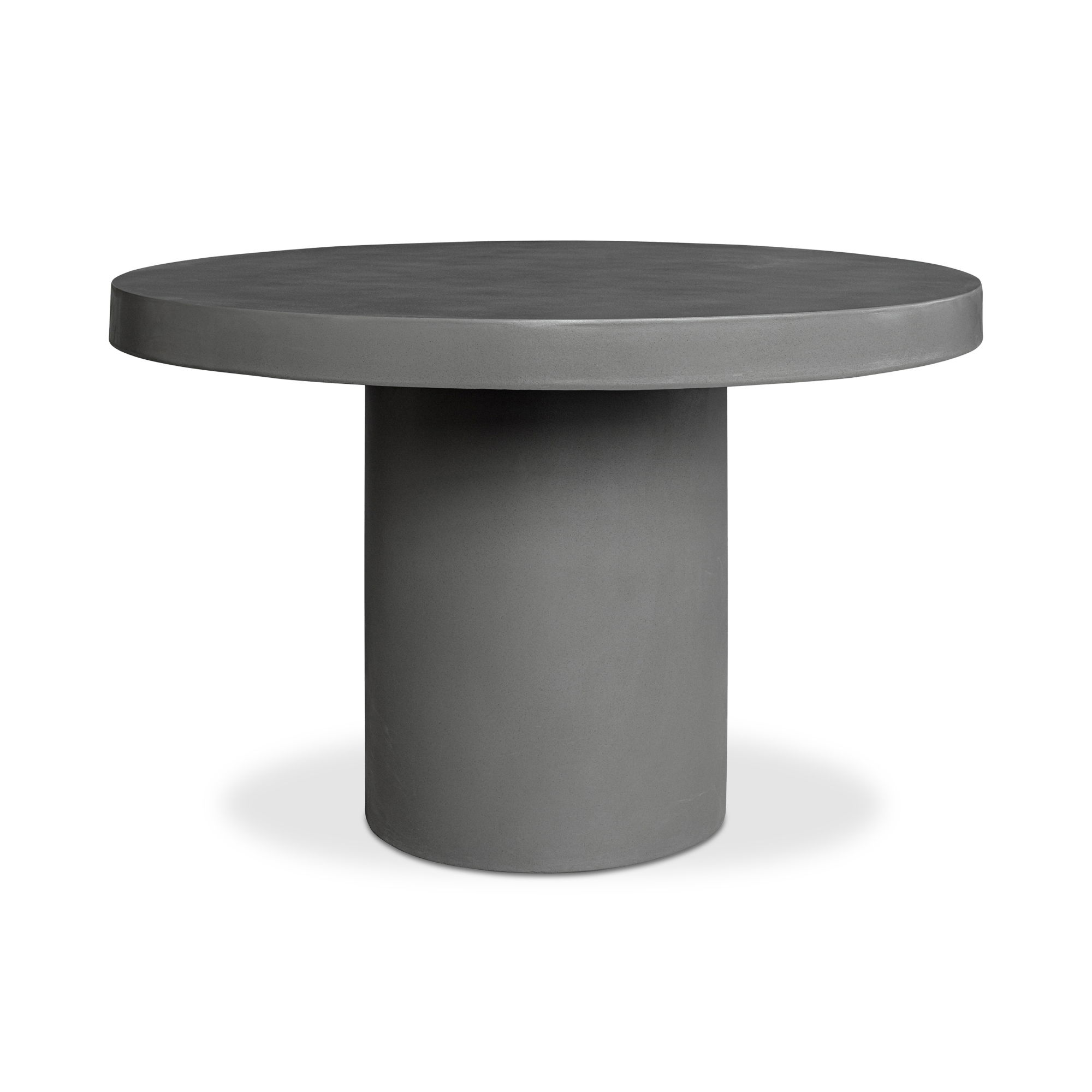 Cassius Round Outdoor Dining Table Dark Grey large image 