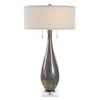 Cardoni Smoke Table Lamp, by Uttermost, 18" width x 32.25" height x 18" depth thumbnail 1