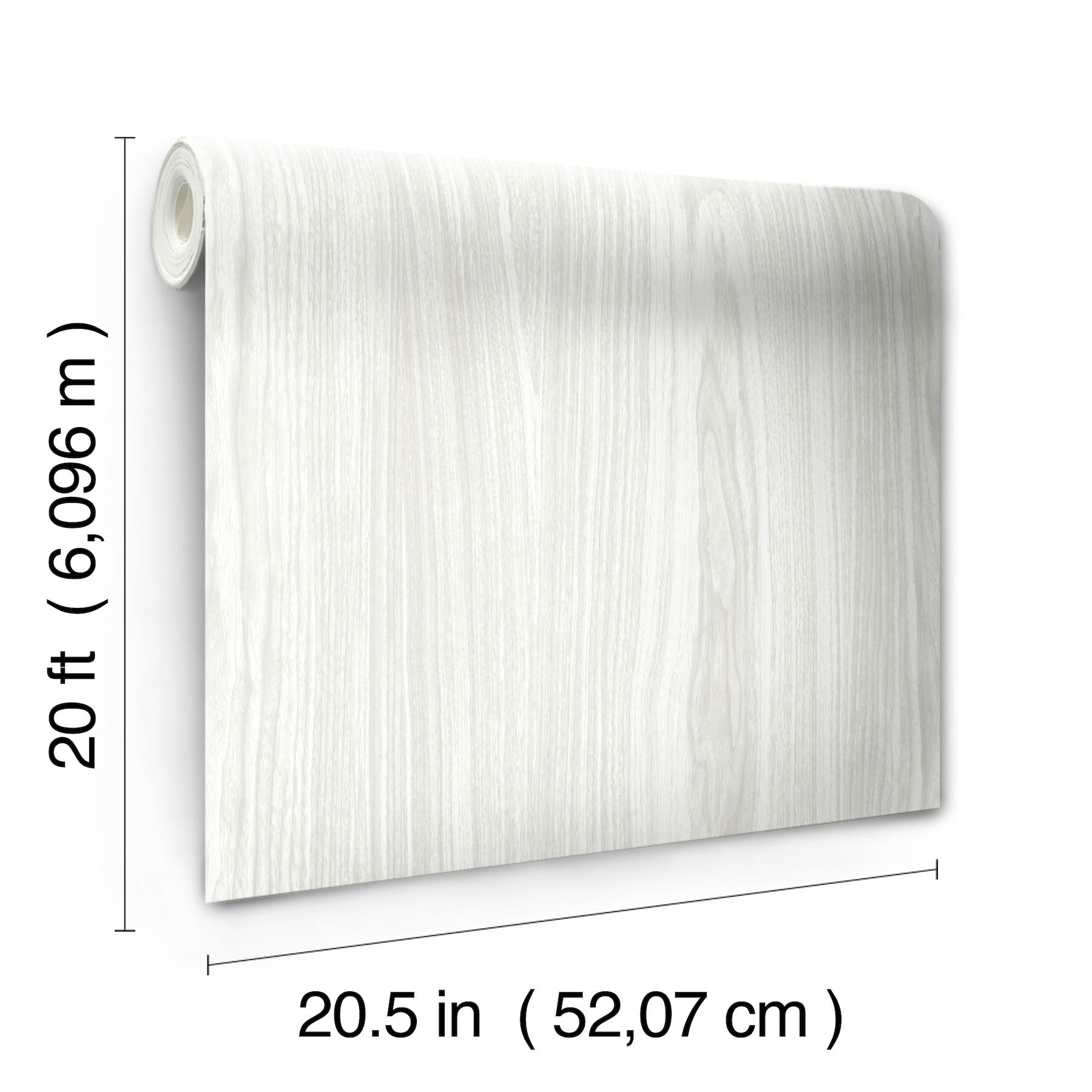 Linden White Peel & Stick Wallpaper large image 