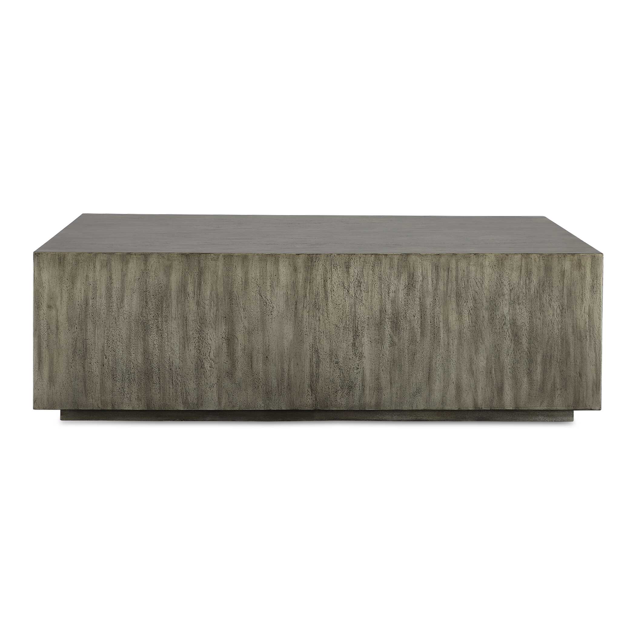 Kareem Modern Gray Coffee Table, Furniture by Uttermost, 52.25" width x 16.25" height x 32.25" depth View 1
