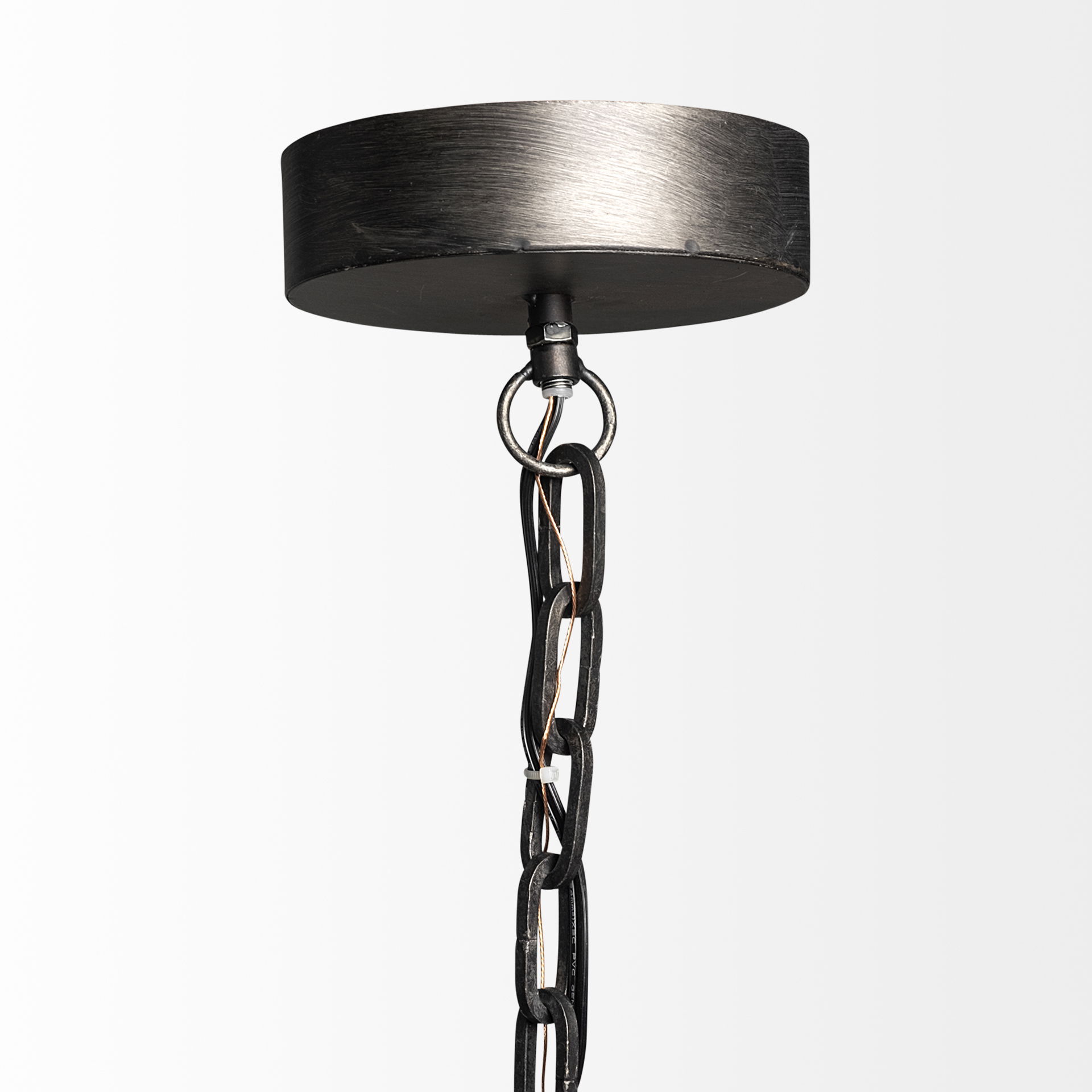 Bashaw I 17x20 Gray Toned Metal Dome Pendant Light large image 
