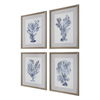 Shibori Coral Framed Prints, Set/4 thumbnail 3
