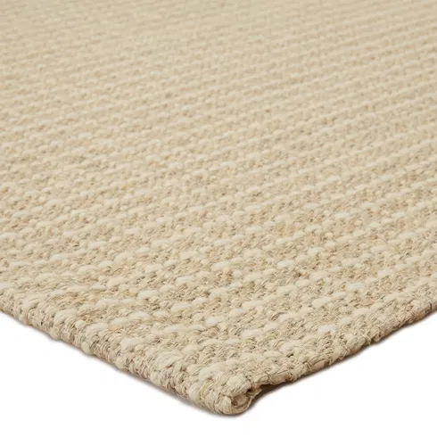 Handmade Handwoven Beige Area Rug