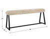 Taupo Sheepskin Bench, Benche by Uttermost, 49" width x 21" height x 12" depth thumbnail 3