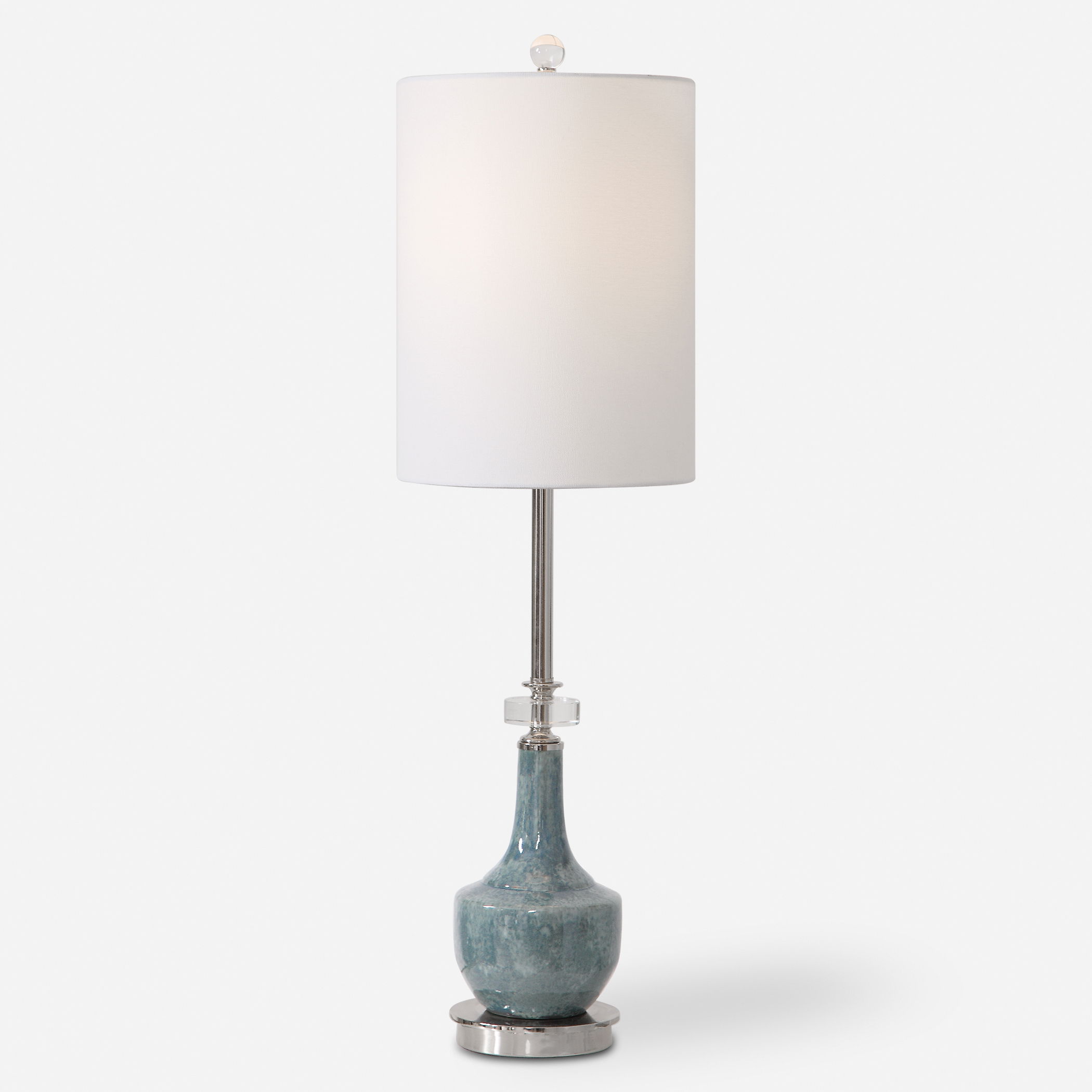 Piers Mottled Blue Buffet Lamp large image 