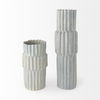 Cardon 23.0H Gray Ceramic Vase, by Mercana, 6.69" length x 6.69" width x 23.03" height thumbnail 4