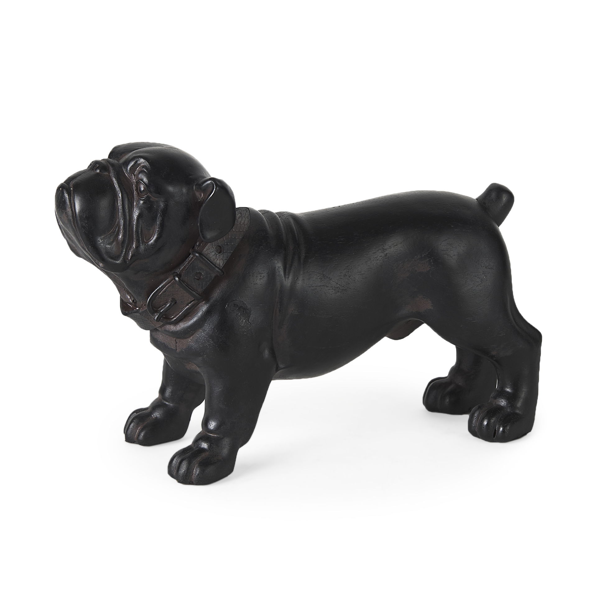 Hugo 5L x 13W Black Resin Bulldog large image 