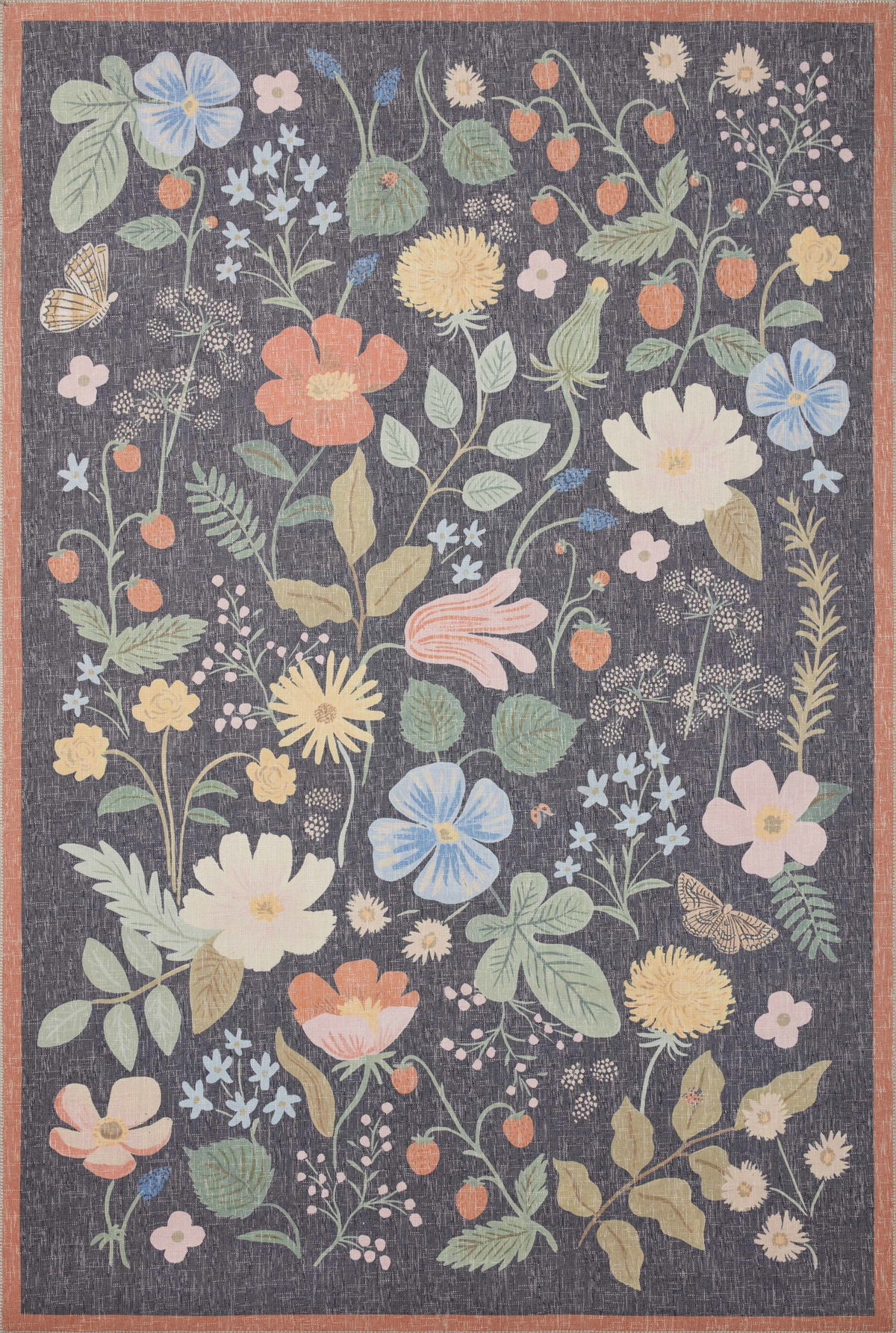 Rifle Paper Co. x Loloi Cotswolds Rug, 1'6" length x 1'6" width View 1
