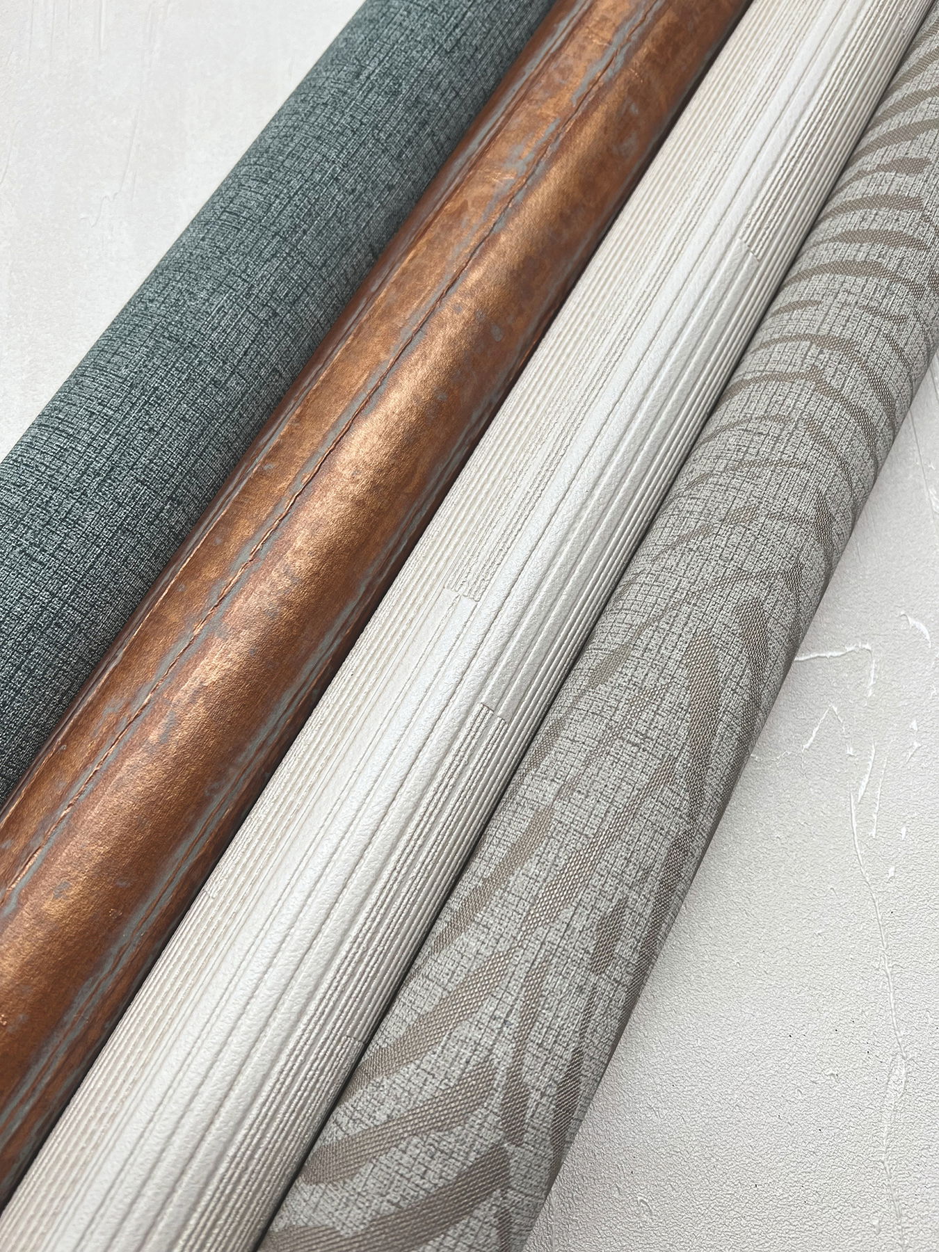 Newel Natural White Wallpaper, by York Wall, 30' length x 2'2" width x 0.02" depth View 4