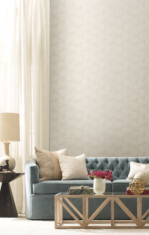 Grandeur Off White Wallpaper