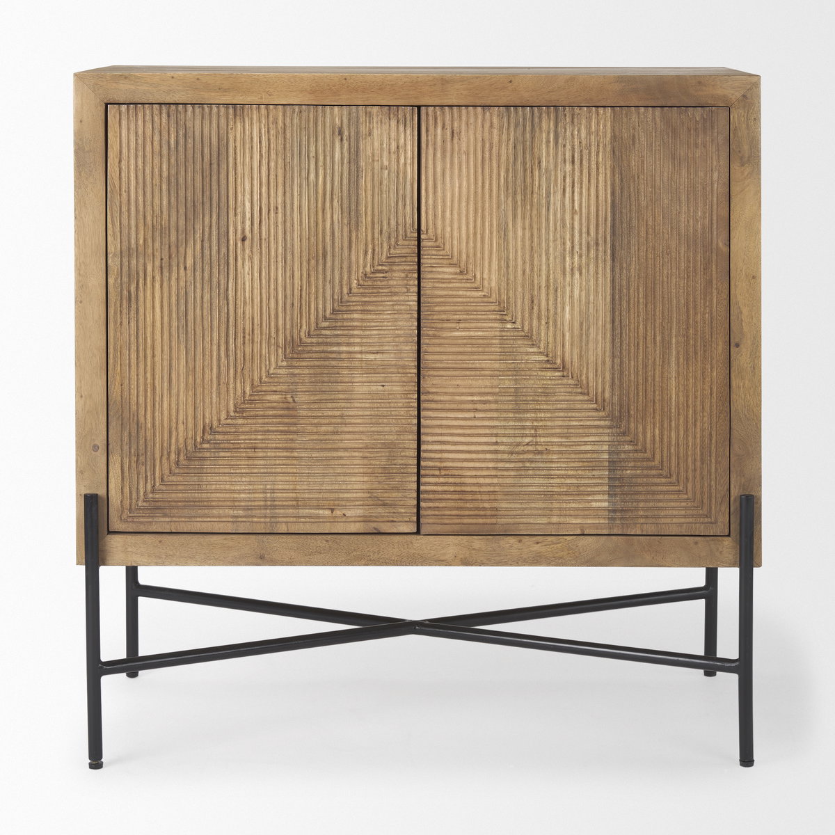 Cairo  2 Door Wood and Metal Cabinet, Cabinets & Chest by Mercana, 36" length x 19.5" width x 36" height View 4