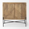 Cairo  2 Door Wood and Metal Cabinet, Cabinets & Chest by Mercana, 36" length x 19.5" width x 36" height thumbnail 4