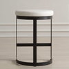 Ivanna White Counter Stool, Counter & Bar Stool by Uttermost, 18" width x 26" height x 14.5" depth thumbnail 4