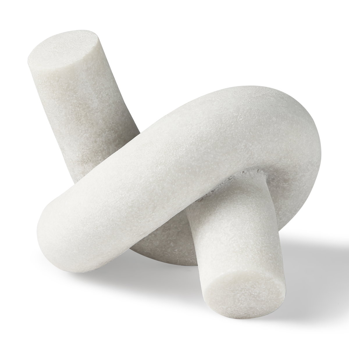 Otto Granite Resin Small Knot Sculpture Decorative Object, by Mercana, 7.99" length x 7.01" width x 5" height View 1