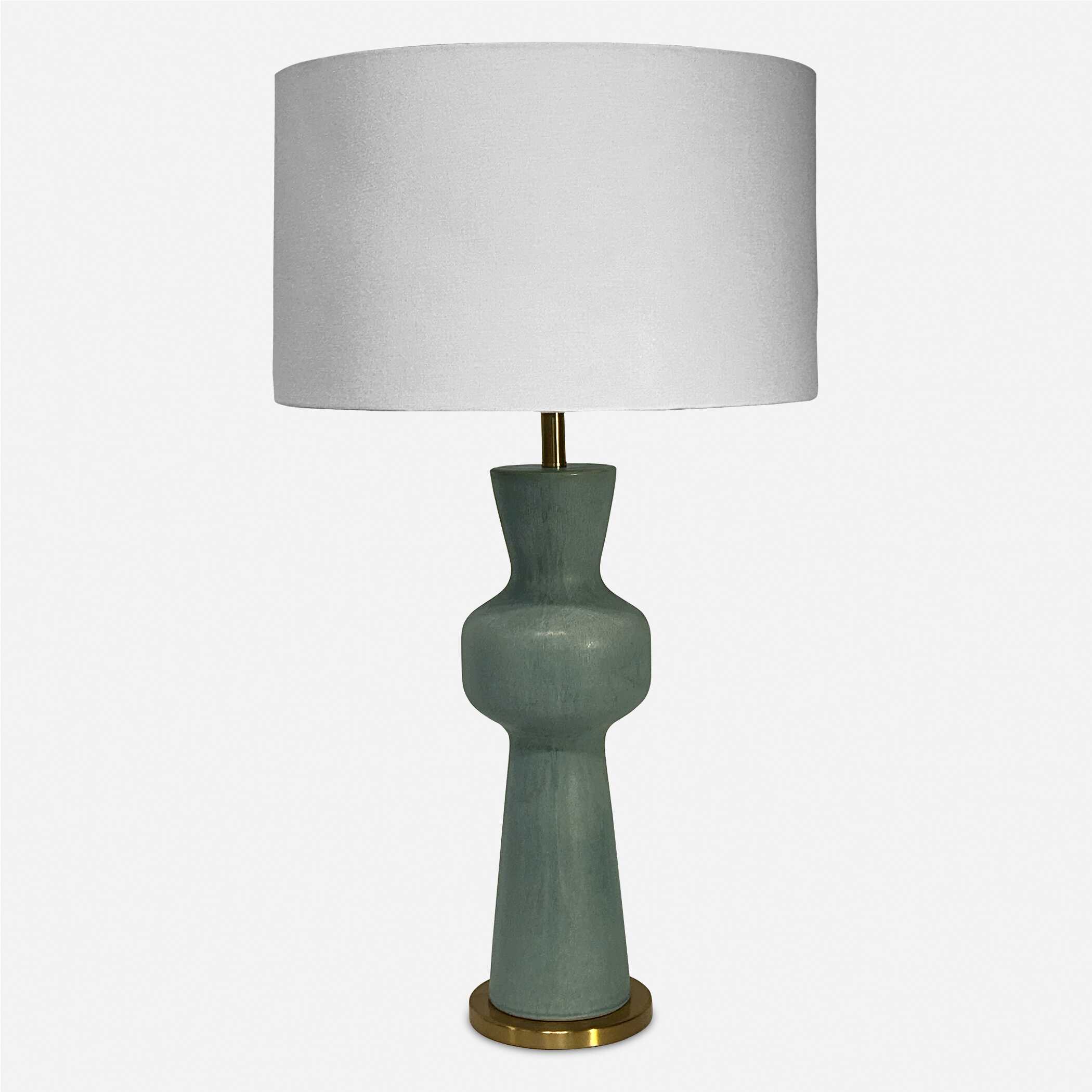 Pollard Slate Green Table Lamp, by Uttermost, 16" width x 29.75" height x 16" depth View 2