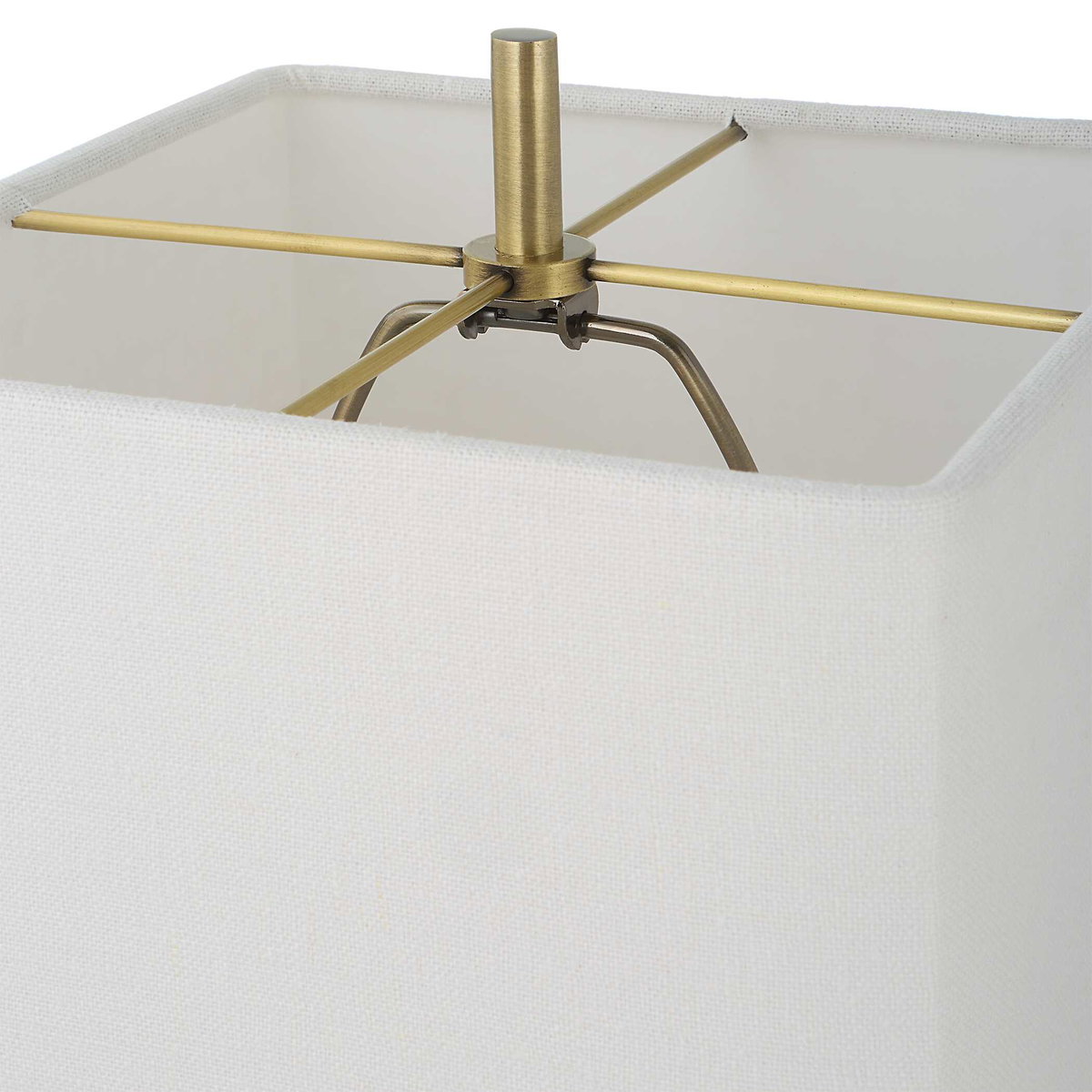 Escort Brass Buffet Lamp, Floor Lamp by Uttermost, 9" width x 37" height x 9" depth View 8