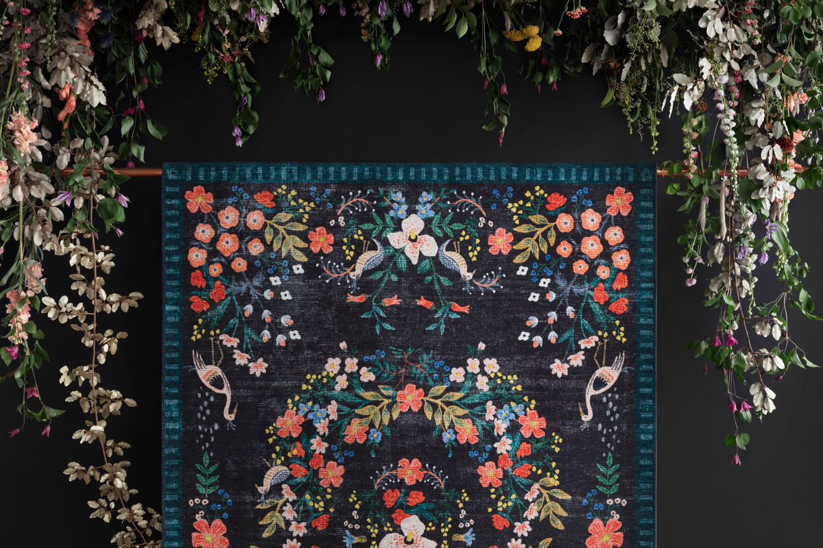 Rifle Paper Co. x Loloi Palais Rug, 2'3" length x 3'9" width View 3