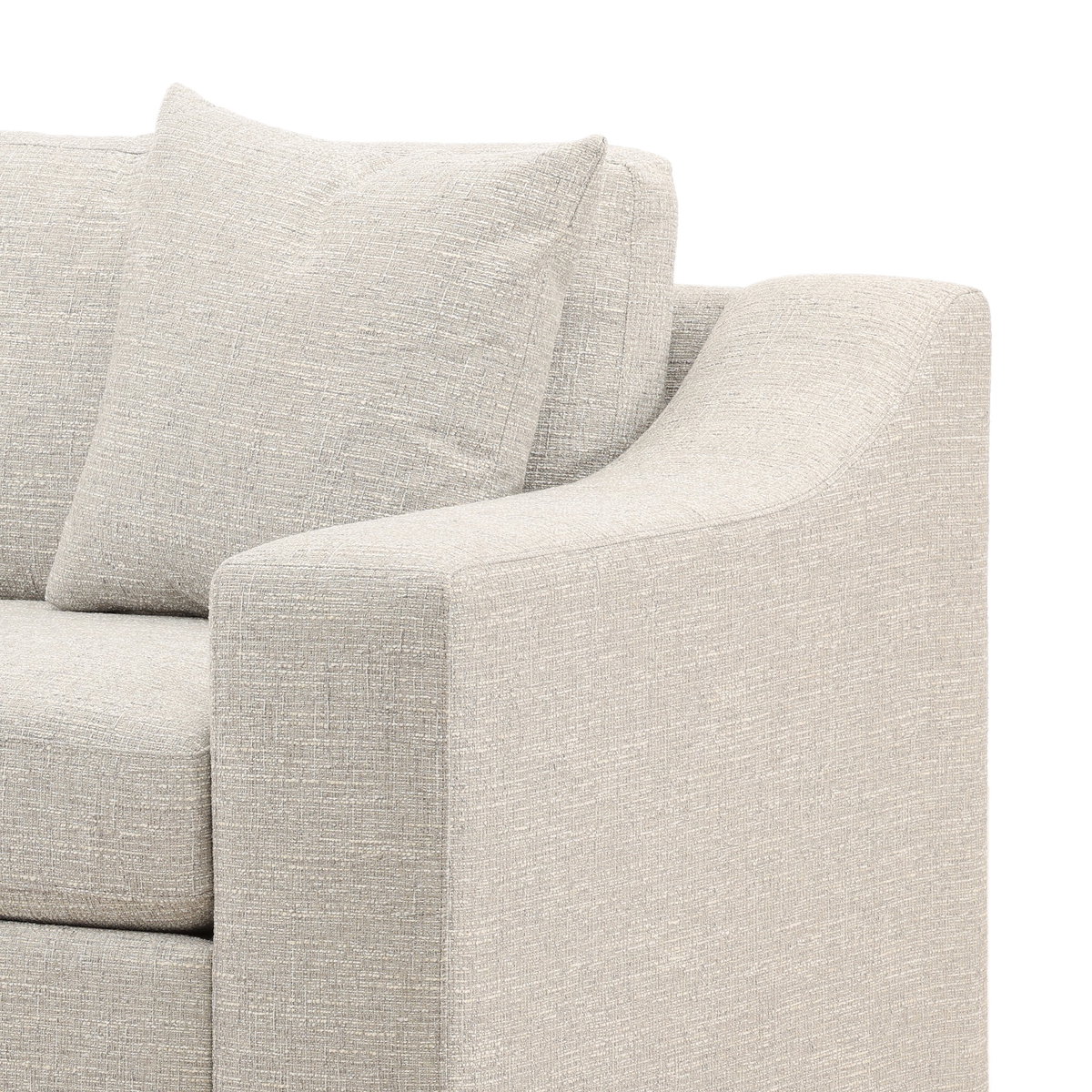 Emma Sofa Grey, Sofas & Sectional by Dovetail, 94.75" width x 33.37" height x 40" depth View 7