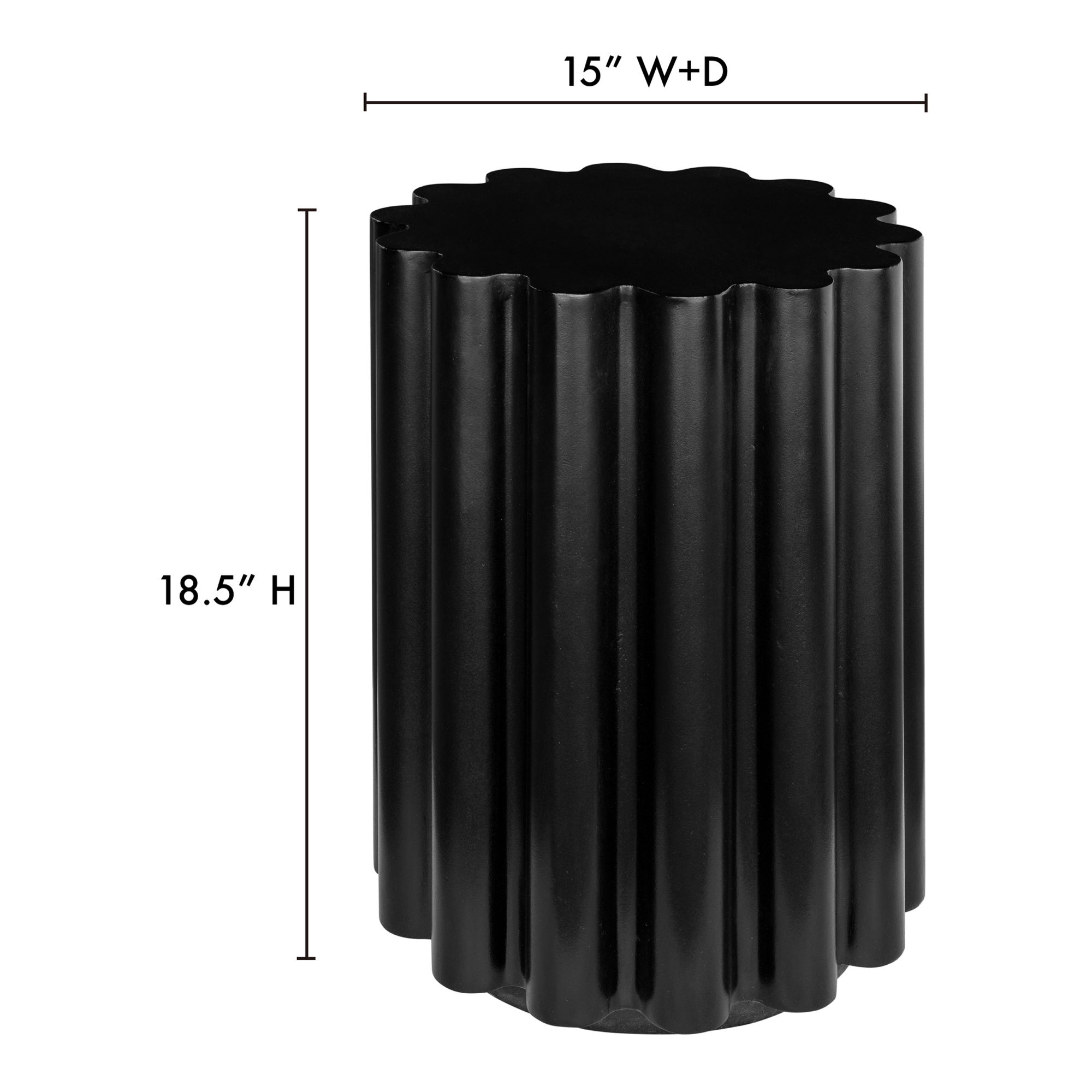 Taffy Accent Table Black large image 