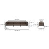 Suri Outdoor 3-seat Sofa, Sofas & Sectional by Moe's Home, 109" width x 26.2" height x 28.7" depth thumbnail 8
