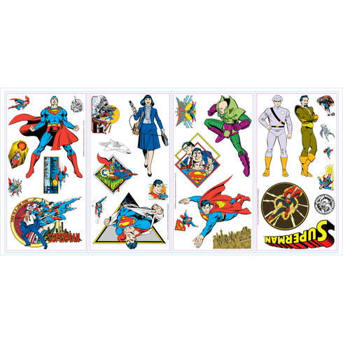 Classic Superman Characters Wall Decals