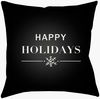 Happy Holidays Accent Pillow, Decorative Pillow by Surya, 18" length x 18" width thumbnail
