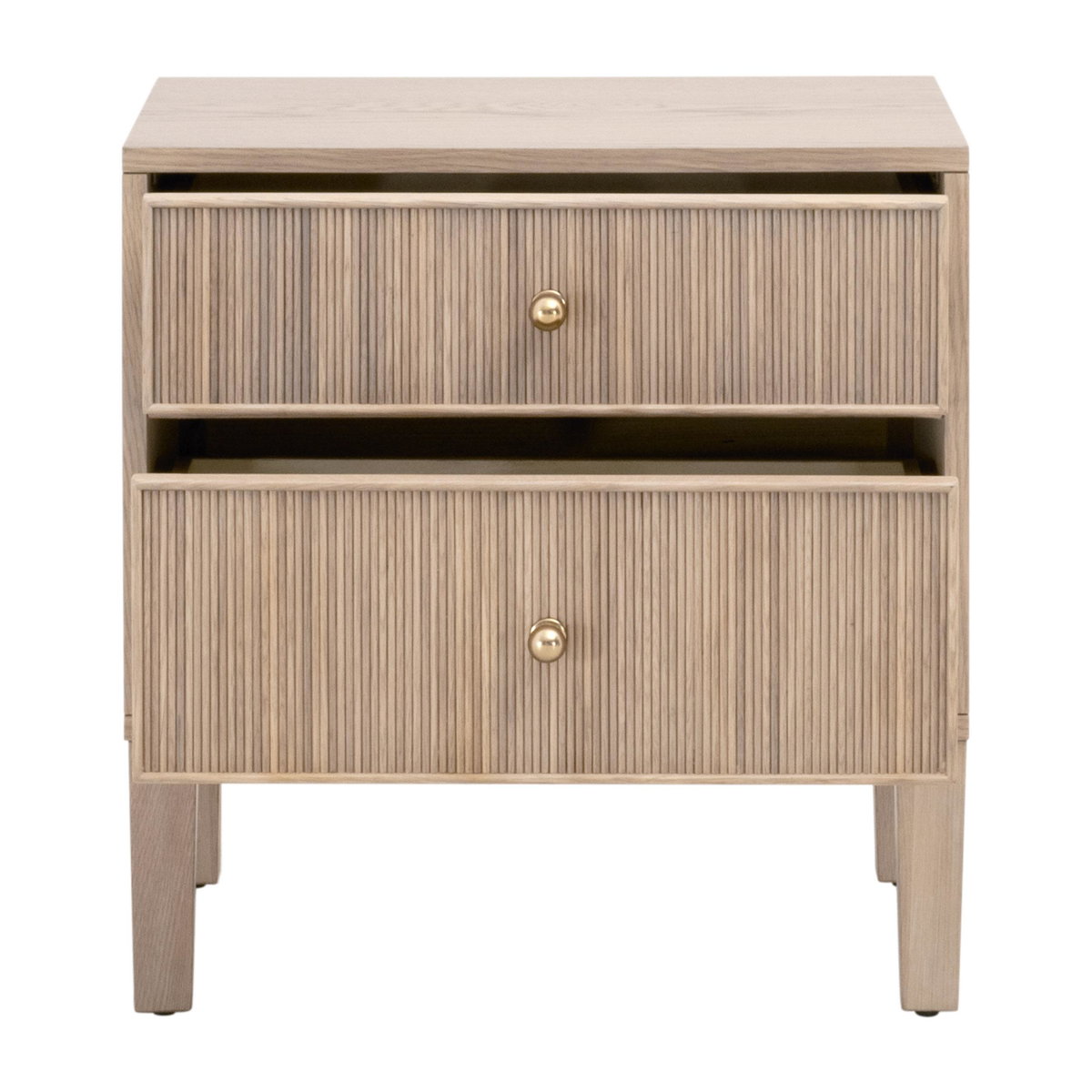 Highland 2-Drawer Nightstand, by Essentials for Living, 23" width x 24" height x 17" depth View 2