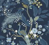 Peacock Navy Wallpaper thumbnail 0