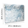 Oil & Marble Blue Peel & Stick Wallpaper thumbnail 3