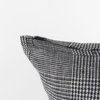 Ramone 20x20 Black and White Fabric Pillow Cover, Decorative Pillow by Mercana, 20" length x 20" width x 0.2" height thumbnail 8