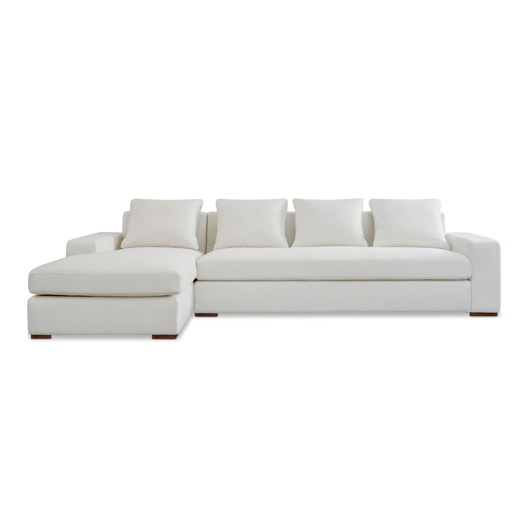 Thomas Left Sectional Ivory large image 