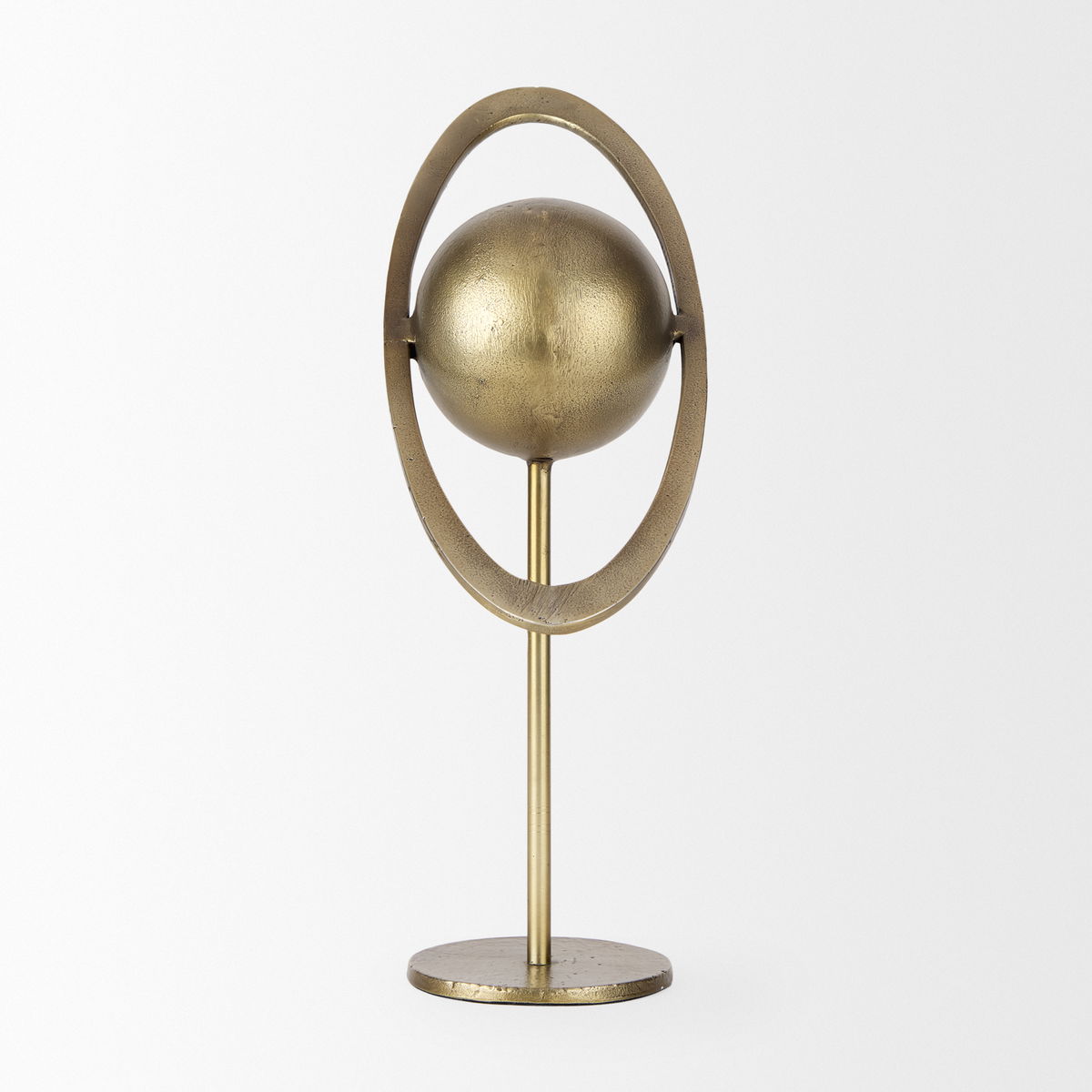Atlas  Gold Metal Solar System Ornament, Decorative Object by Mercana, 15" length x 7" width x 16" height View 6