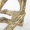 Delaunay I (Large) 10L X9W Gold Hammered Metal Interlinked Patterned, Decorative Object by Mercana, 10.14" length x 8.97" width x 5.07" height thumbnail 9