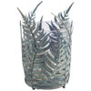 Palen II Large Green/Gold Metal Fern Leaf Table Candle Holder, Candles & Candle Holder by Mercana, 6.7" length x 6.7" width x 10.98" height thumbnail 1