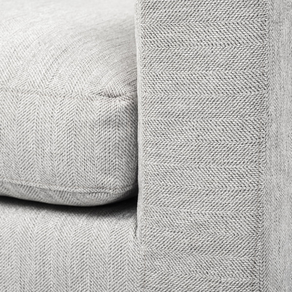 Denly I 69 X 38.25 X 34.5 Frost Gray Slipcover Two Seater Sofa, Sofas & Sectional by Mercana, 69" length x 38.25" width x 34.5" height View 9