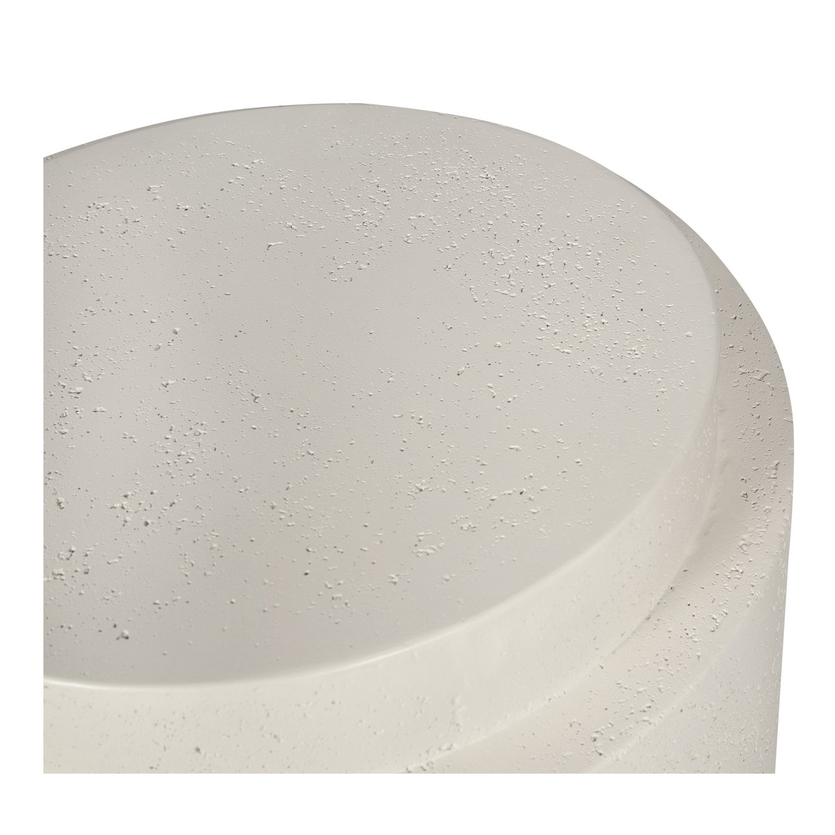 Cosmo Outdoor Accent Table Off White, Side & End Table by Moe's Home, 25" width x 17.5" height x 25" depth View 7