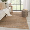 Cecille Geometric Handwoven Wool Beige/Gargoyle/Oatmeal Area Rug thumbnail 4