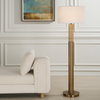 Knox Travertine Floor Lamp, by Uttermost, 1'8" width x 5'6" height x 1'8" depth thumbnail 2