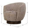 Dunes Fabric Swivel Chair, Accent Chair by Uttermost, 33" width x 32" height x 30" depth thumbnail 3