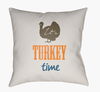 It's Turkey Time Accent Pillow, Decorative Pillow by Surya, 18" length x 18" width thumbnail