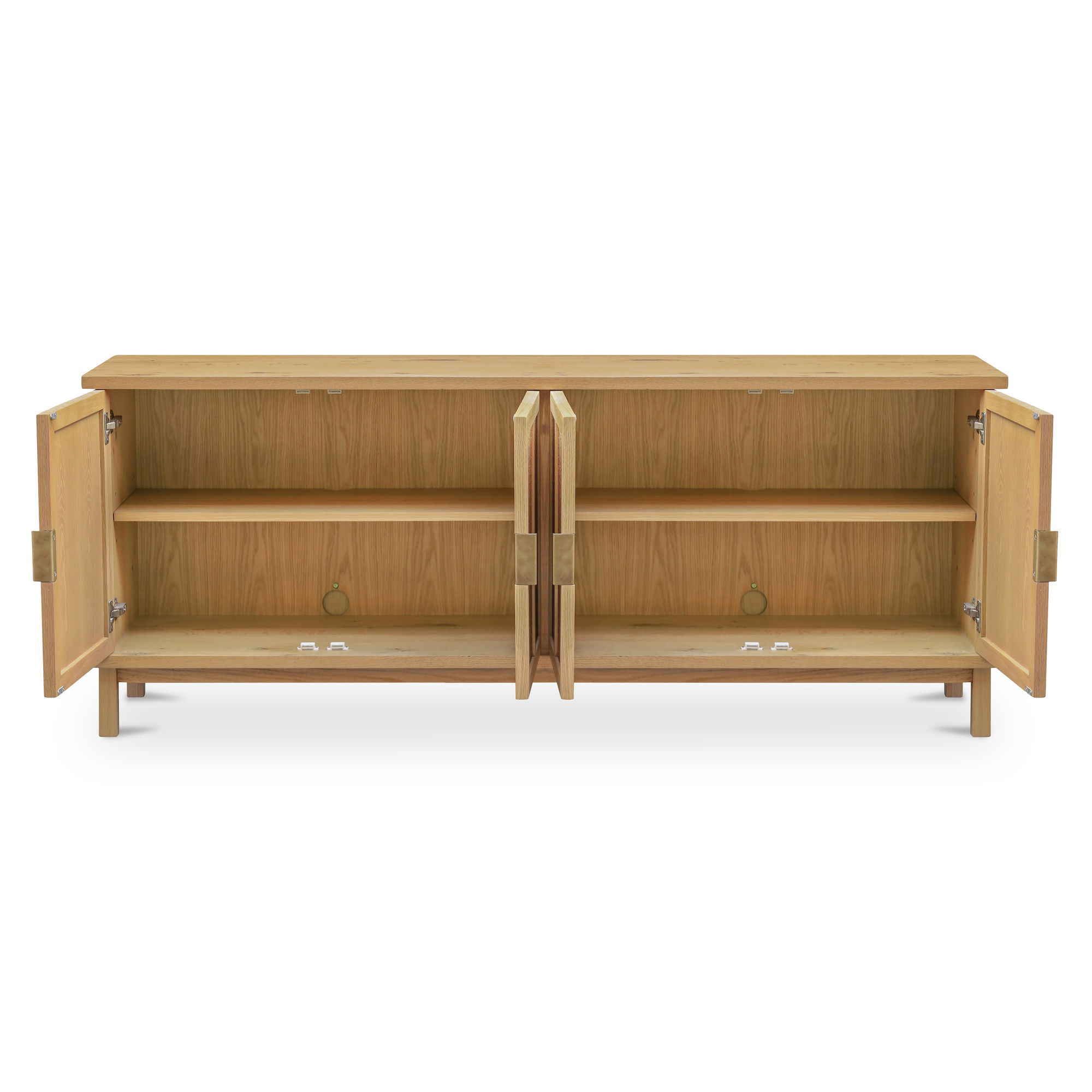 Seymour Sideboard Natural, Cabinets & Sideboard by Moe's Home, 75" width x 30" height x 18" depth View 5