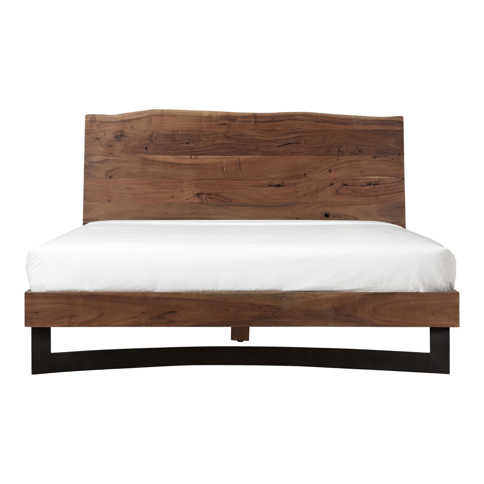 Bent Queen Size Bed Brown, by Moe's Home, 71" width x 42" height x 89" depth View 5
