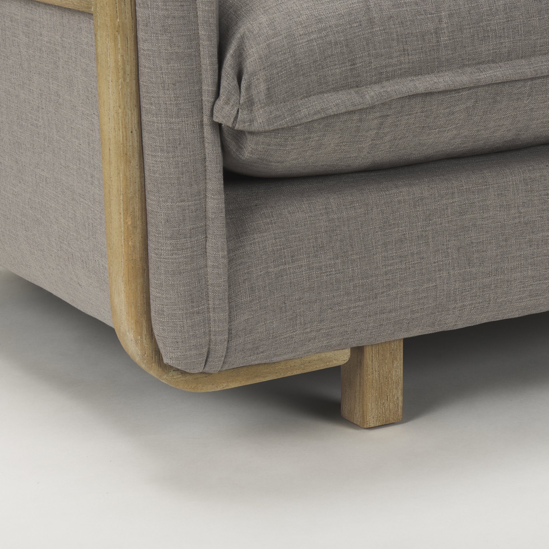 Roy I 84' Flint Gray Upholstered Three Seater Sofa, Sofas & Sectional by Mercana, 83.86" length x 40.94" width x 32.87" height View 13
